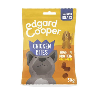 Edgard & Cooper Treat Bites for Dogs Chicken 50g Case of 15 - Ormskirk Pets