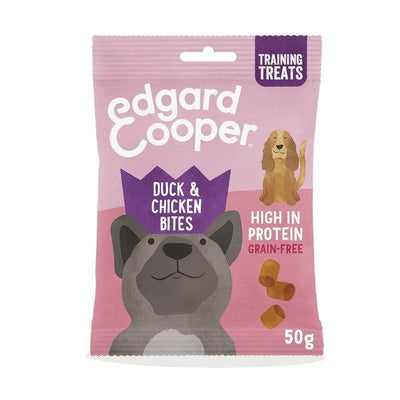 Edgard & Cooper Treat Bites for Dogs Duck & Chicken 50g Case of 15 - Ormskirk Pets