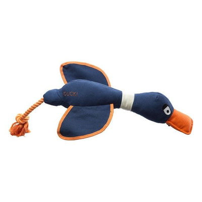 House of Paws Navy Duck Canvas Thrower Dog Toy - Ormskirk Pets