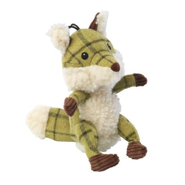 House of Paws Green Tweed Fox Dog Toy - Ormskirk Pets