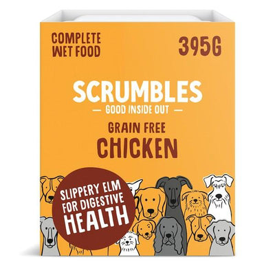 Scrumbles Wet Dog Food Chicken 395g Case of 7 - Ormskirk Pets