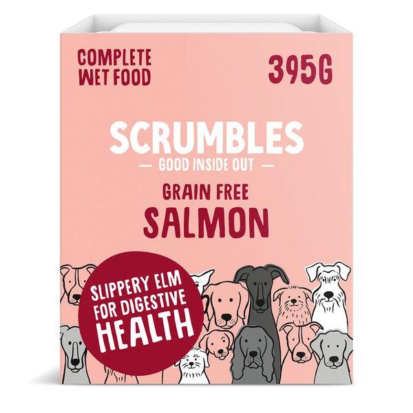 Scrumbles Wet Dog Food Salmon 395g Case of 7 - Ormskirk Pets