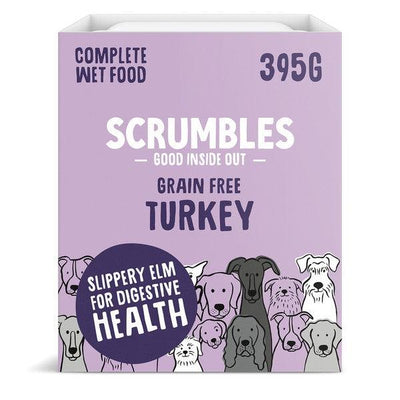 Scrumbles Wet Dog Food Turkey 395g Case of 7 - Ormskirk Pets