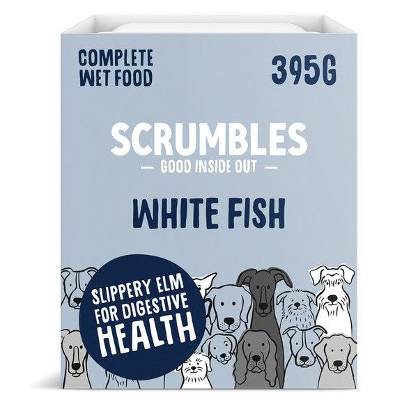 Scrumbles Wet Dog Food White Fish 395g Case of 7 - Ormskirk Pets