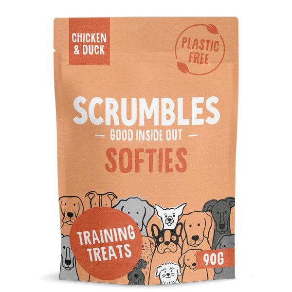 Scrumbles Dog Treats Softies Chicken and Duck Training Treats 90g Case of 8 - Ormskirk Pets