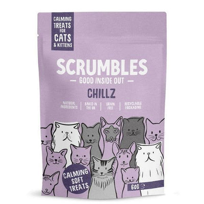 Scrumbles Cat Treats Chillz Calming Treats 60g Case of 8 - Ormskirk Pets