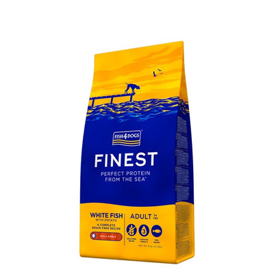 Fish4Dogs Finest Adult White Fish With Potato Large or Small Kibble 6kg