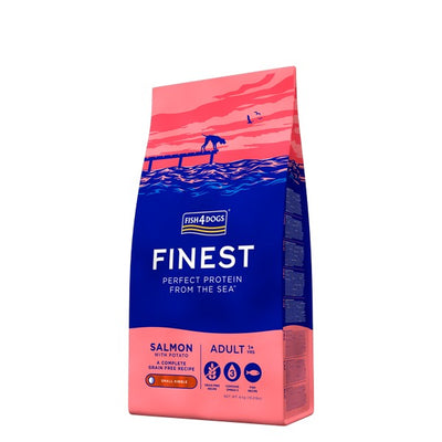 Fish4Dogs Finest Adult Salmon With Potato  Small or Large Kibble 6kg