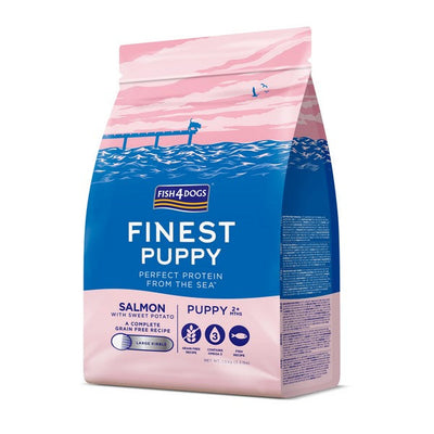 Fish4Dogs Finest Puppy Salmon with Sweet Potato (Large Kibble) 1.5kg or 6kg