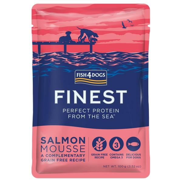 Fish4Dogs Finest Salmon Mousse 100g Case of 6 - Ormskirk Pets