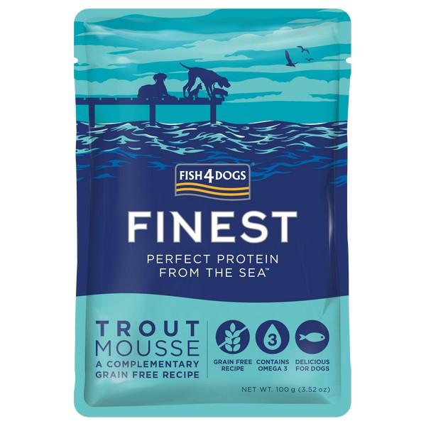 Fish4Dogs Finest Trout Mousse 100g Case of 6 - Ormskirk Pets