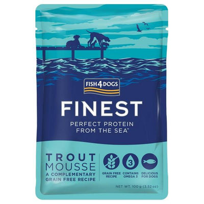 Fish4Dogs Finest Trout Mousse 100g Case of 6 - Ormskirk Pets