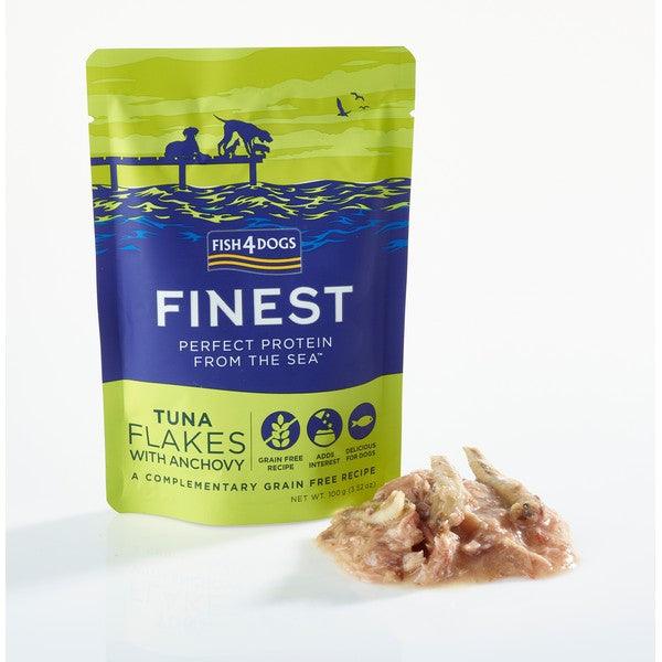 Fish4Dogs Finest Tuna Flakes With Anchovy 100g Case of 6 - Ormskirk Pets