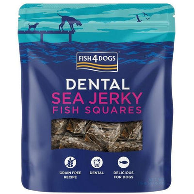 Fish4Dogs Dental Sea Jerky Fish Squares 115g - Ormskirk Pets