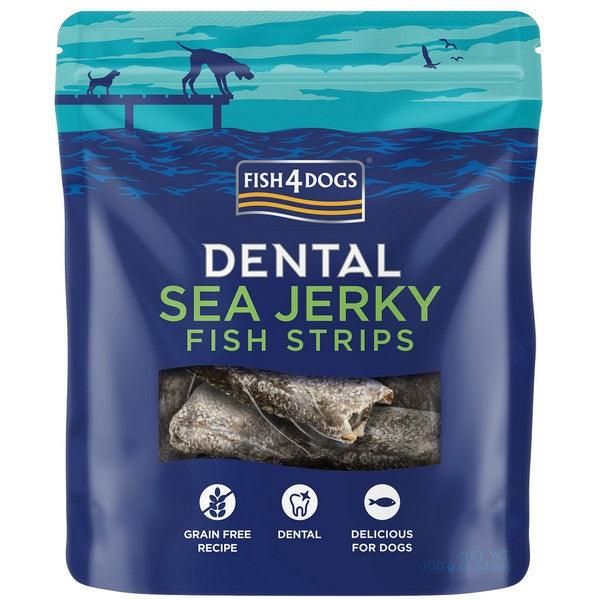 Fish4Dogs Dental Sea Jerky Fish Strips 100g - Ormskirk Pets