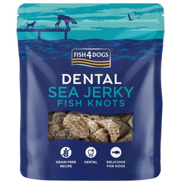 Fish4Dogs Dental Sea Jerky Fish Knots 100g - Ormskirk Pets