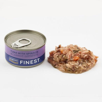 Fish4Dogs Finest Tuna with Carrot & Spinach 85g Case of 12 - Ormskirk Pets