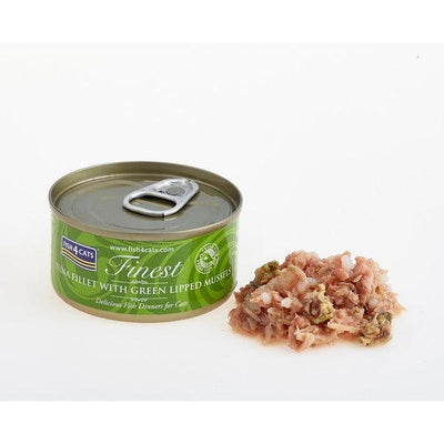 Fish4Cats Finest Tuna Fillet With Mussel 70g Case of 10 - Ormskirk Pets