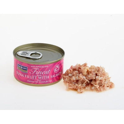 Fish4Cats Finest Tuna Fillet With Salmon 70g Case of 10 - Ormskirk Pets