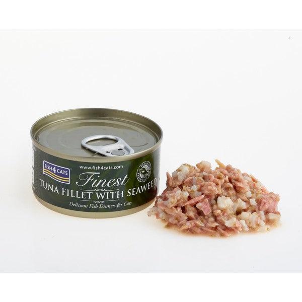 Fish4Cats Finest Tuna Fillet With Seaweed 70g Case of 10 - Ormskirk Pets