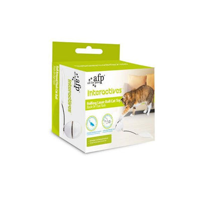 All For Paws Interactives Rolling Laser Ball Cat Toy - Ormskirk Pets