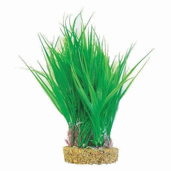 Betta 10Inch Green Plastic Plant With Sand Base - Ormskirk Pets