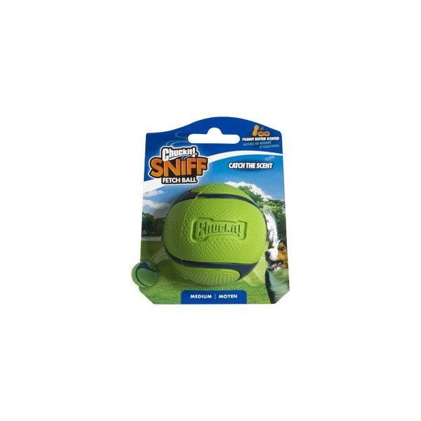 Chuckit! Sniff Fetch Ball Peanut Butter Medium 1pk - Ormskirk Pets