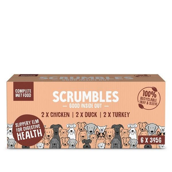 Scrumbles Wet Dog Food Meat Variety Pack 6x395g - Ormskirk Pets