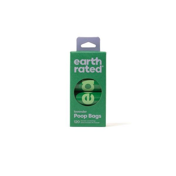 Earth Rated Poop Bags 120 Bags on 8 Refill Rolls Lavender Scented - Ormskirk Pets