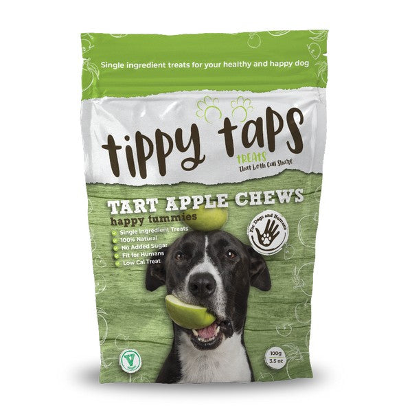 Tippy Taps Treats Tart Apple Chews 100g