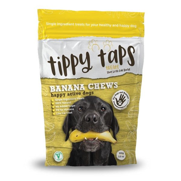 Tippy Taps Treats Banana Chews 100g