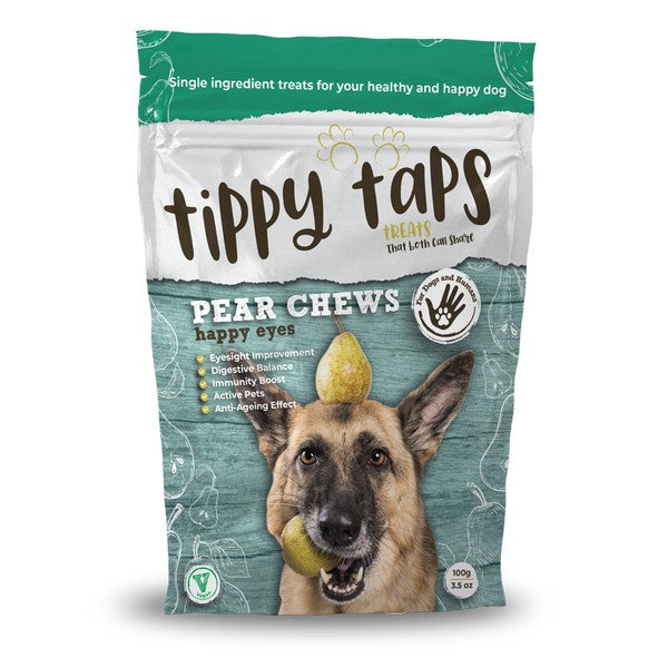 Tippy Taps Treats Pear Chews 100g