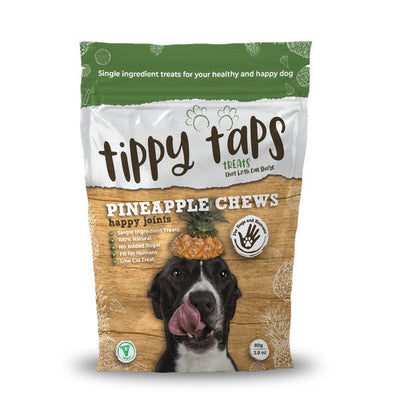 Tippy Taps Treats Pineapple Chews 80g