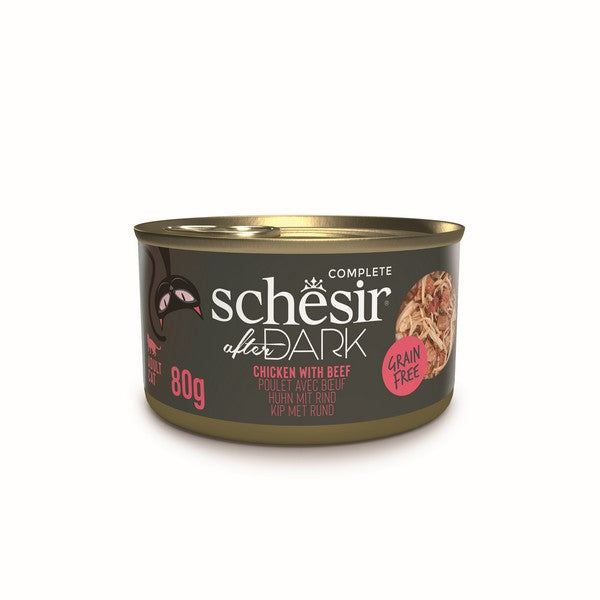 Schesir After Dark Wholefood Adult Cat Chicken & Beef 80g x 12