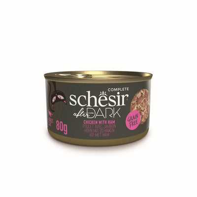 Schesir After Dark Wholefood Adult Cat Chicken & Ham 80g x 12