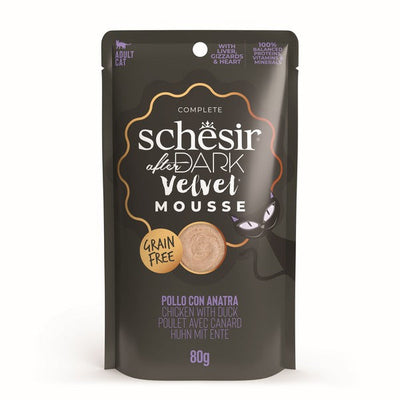 Schesir After Dark Velvet Adult Cat Chicken & Duck 80g x 12