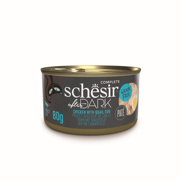 Schesir After Dark Pate Adult Cat Chicken & Egg 80g x 12