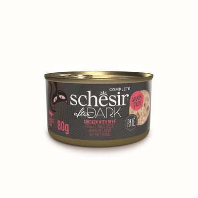 Schesir After Dark Pate Adult Cat Chicken & Beef 80g x 12