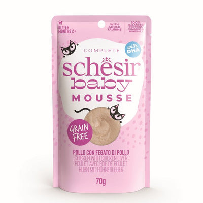 Schesir Baby Mousse Kitten Cat Chicken 70g x 12