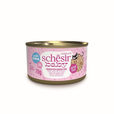 Schesir Baby Wholefood Kitten Cat Chicken & Liver 70g x 12