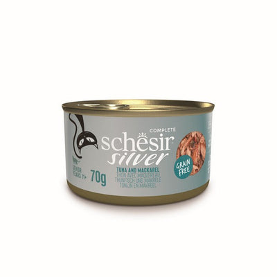 Schesir Silver Wholefood Older Cat Tuna & Mackerel 70g x 12