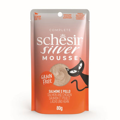 Schesir Silver Mousse Older Cat Salmon 80g x 12