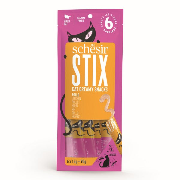 Schesir Stix Adult Cat Chicken 6X15g