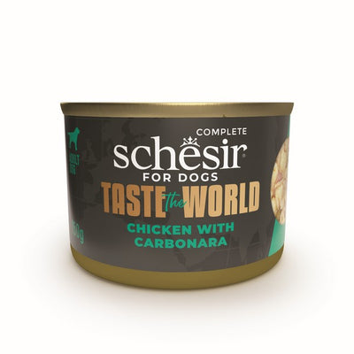 Schesir Taste The World Adult Dog Chicken Carbonara 150g x 8