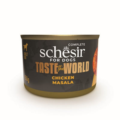 Schesir Taste The World Adult Dog Chicken Masala 150g x 8