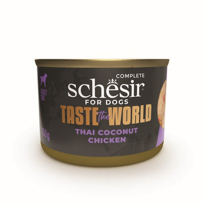 Schesir Taste The World Adult Dog Chicken Thai Coconut 150g x 8