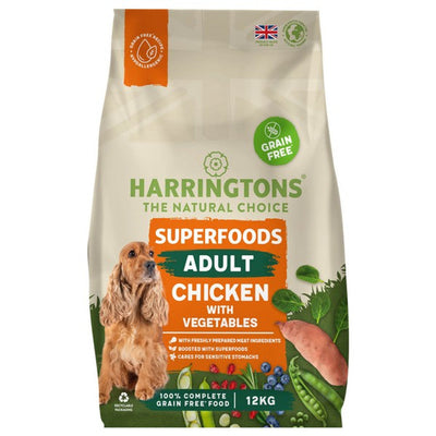 Harringtons Adult Dog Grain Free Superfoods Chicken, 12KG