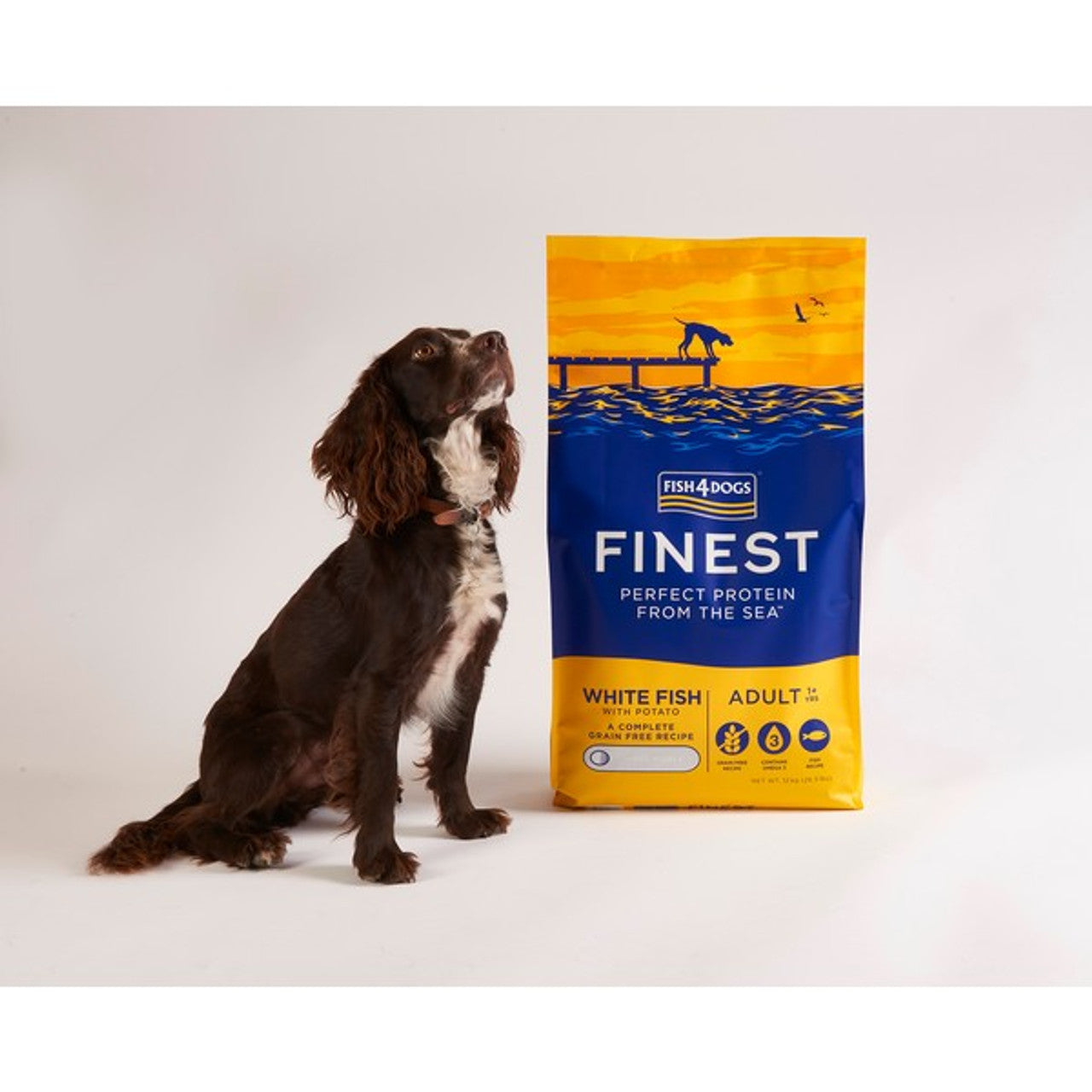 Fish4Dogs Finest Puppy White Fish With Potato (Small Kibble) 12kg