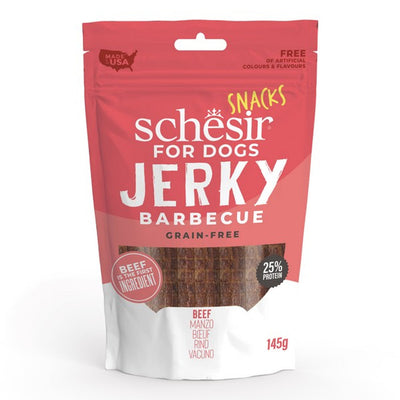 Schesir Dog Snack Jerky BBQ Beef 145G