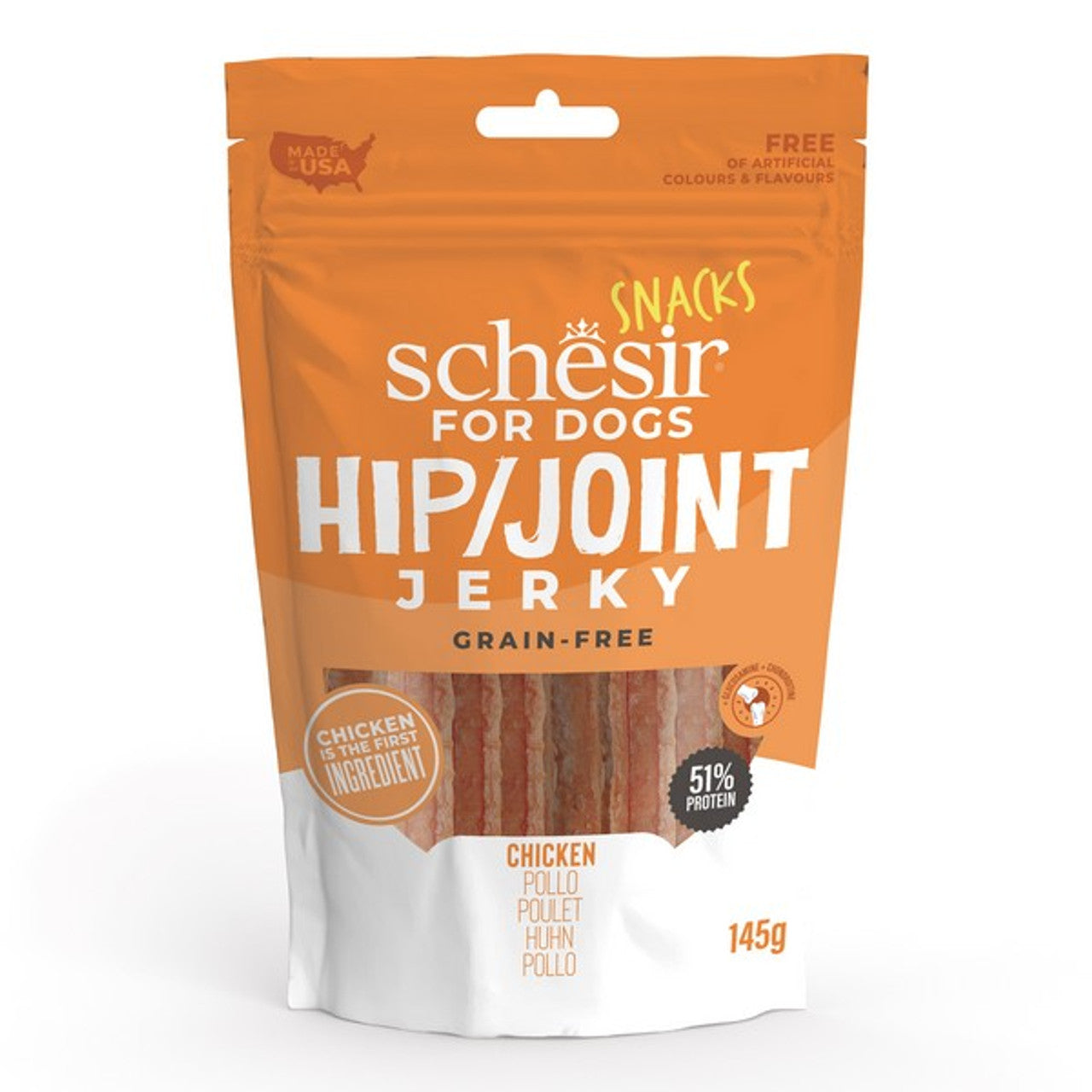 Schesir Dog Snack Hip&Joint Jerky Chicken 145G